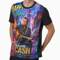 Johnny Cash - Happy Birthday - The Man in Black - Country Music Legend by DBM Photo Art 1