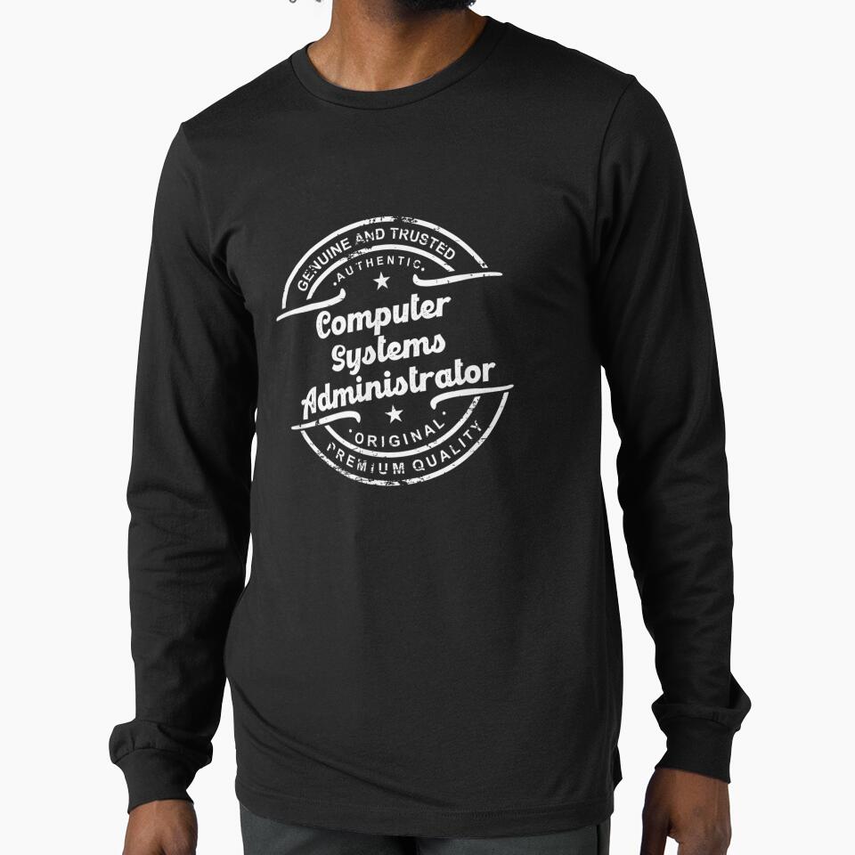 Computer Systems Administrator Vintage Stamp Distressed by dannareyansh