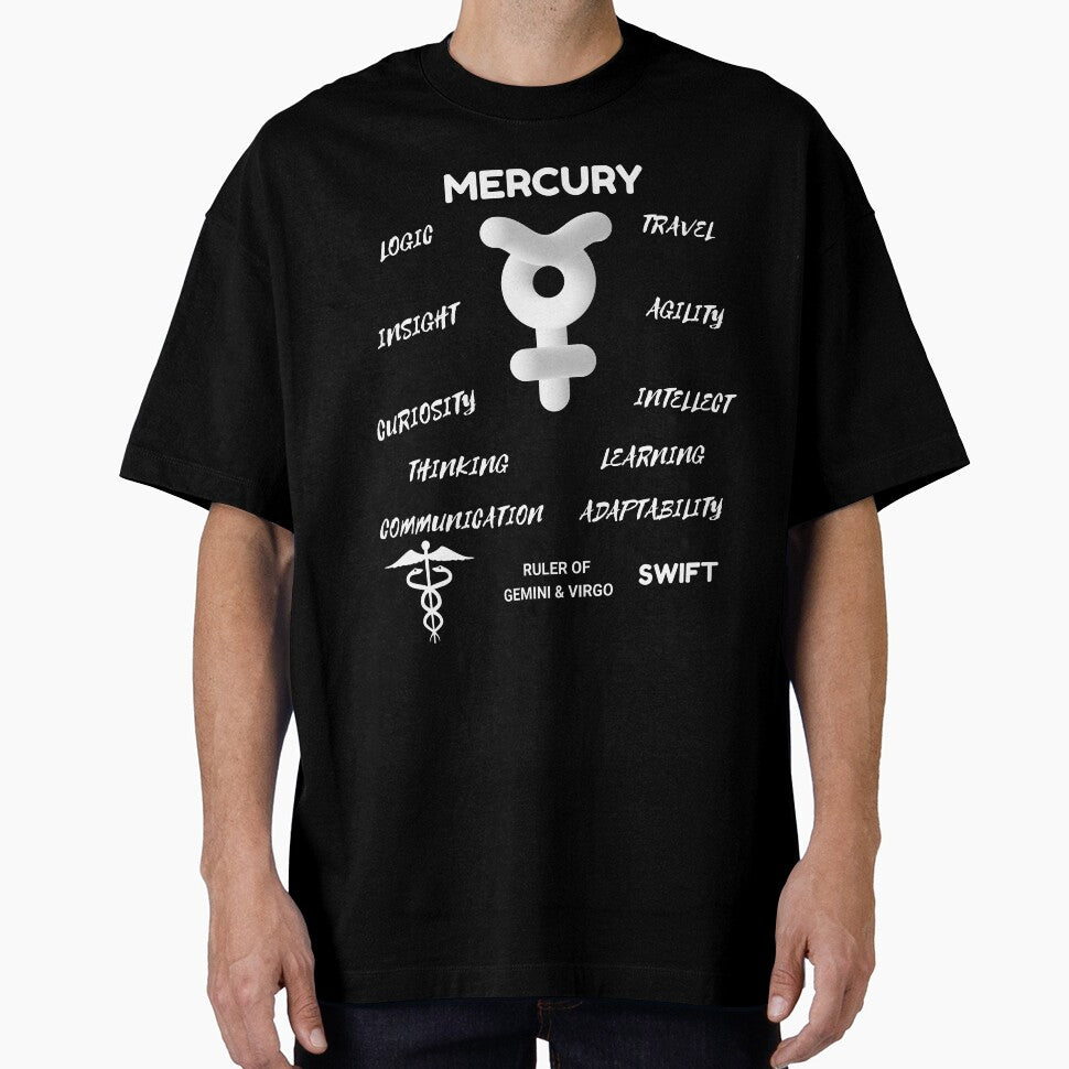Mercury Planet Astrology Symbol Horoscope (Dark Version) by ZODIARA
