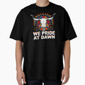 We Pride At Dawn Retro Cowgirl Rainbow Equality Design by Redgiant87x