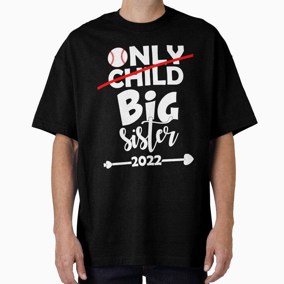 Only Child Big Sister Announcement Baseball by Eddie SH
