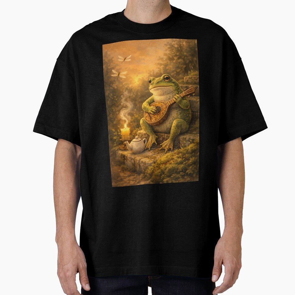 Frog’s Porch Guitar - Cottagecore Woodland by bapupa