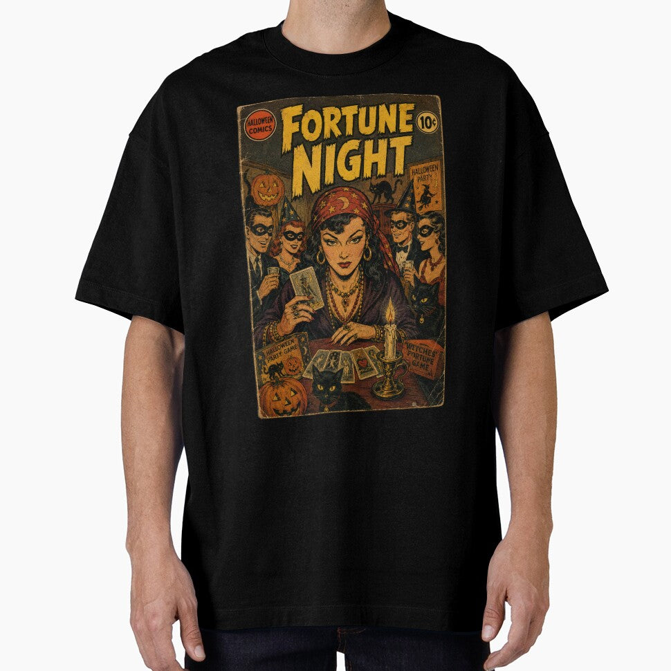 Antique Halloween Comic Cover Art: Fortune Telling Night by bapupa