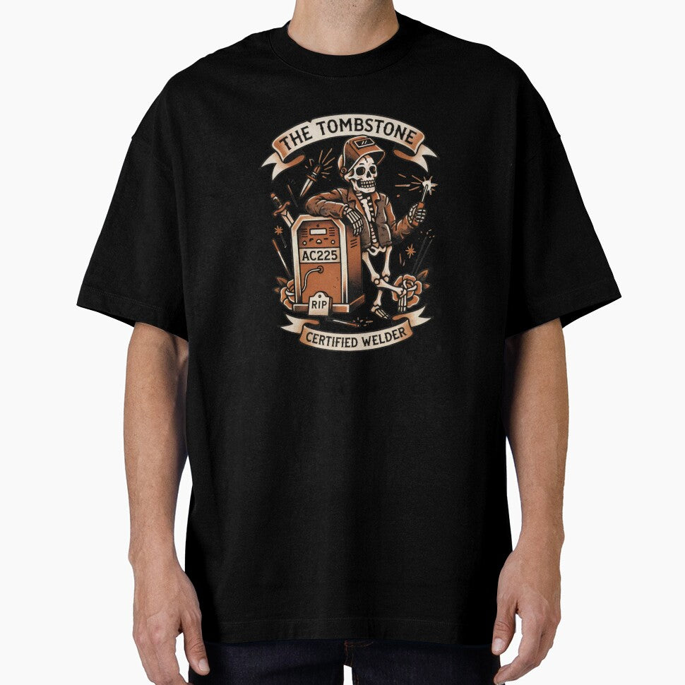 The Tombstone Halloween Welder Tattoo Style by Lulustarfox