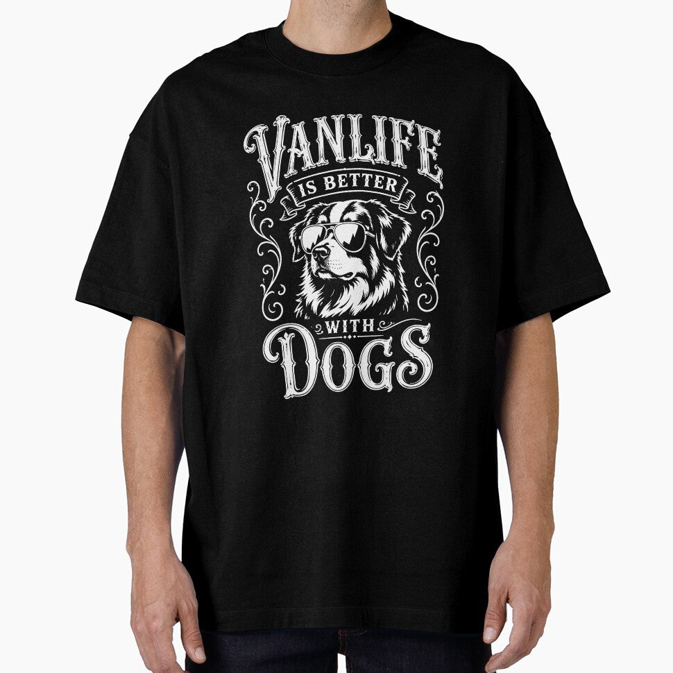 VANLIFE Is Better With Dogs Australian Shepherd Van Life Adventure Design by VANLIFE.
