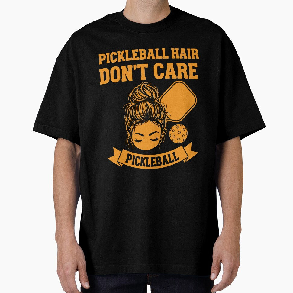 Pickleball Hair Dont Care funny player pickle ball by LuminOrb
