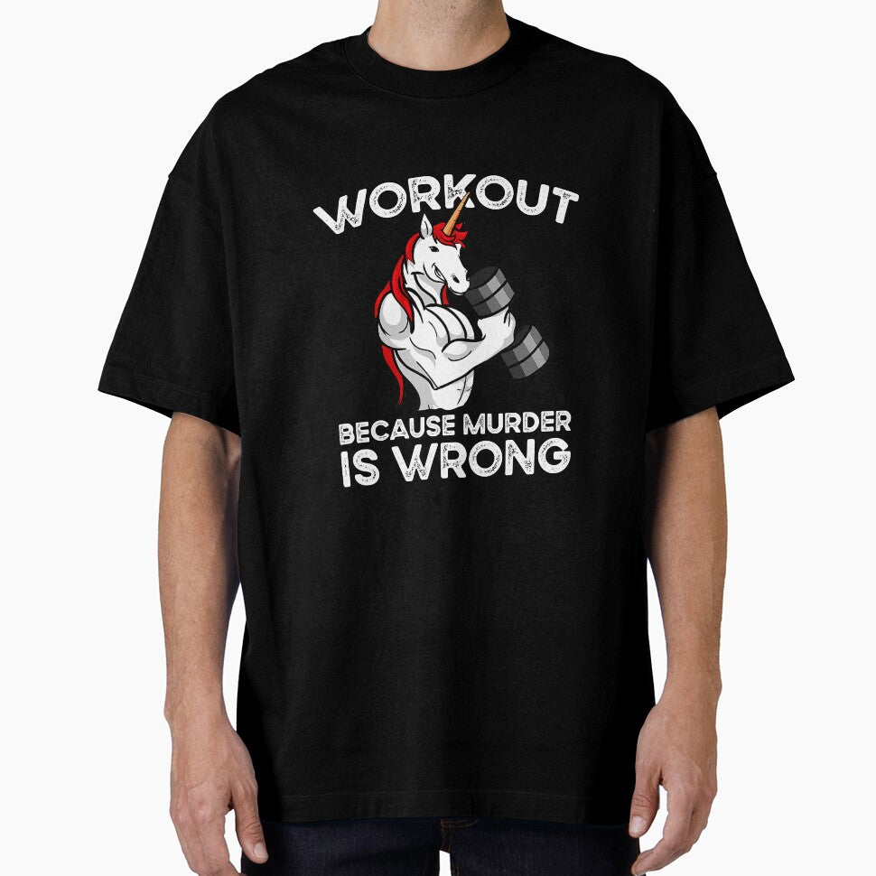 Workout Becaus Murder Is Wrong Funny by unassertive19