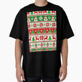 Ugly Santa Christmas Pattern | Retro Nostalgic Holiday Design by flowerpower999