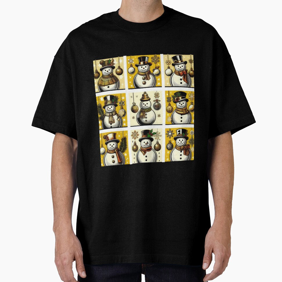 Christmas Pattern Snowmen,Vintage Christmas Pattern,christmas retro,retro vintage christmas,vintage art by Expressions-Sel