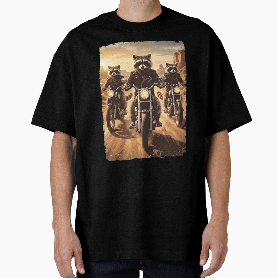 Funny Raccoon Motorcycle Meme Animal Lover by DoodleTortle