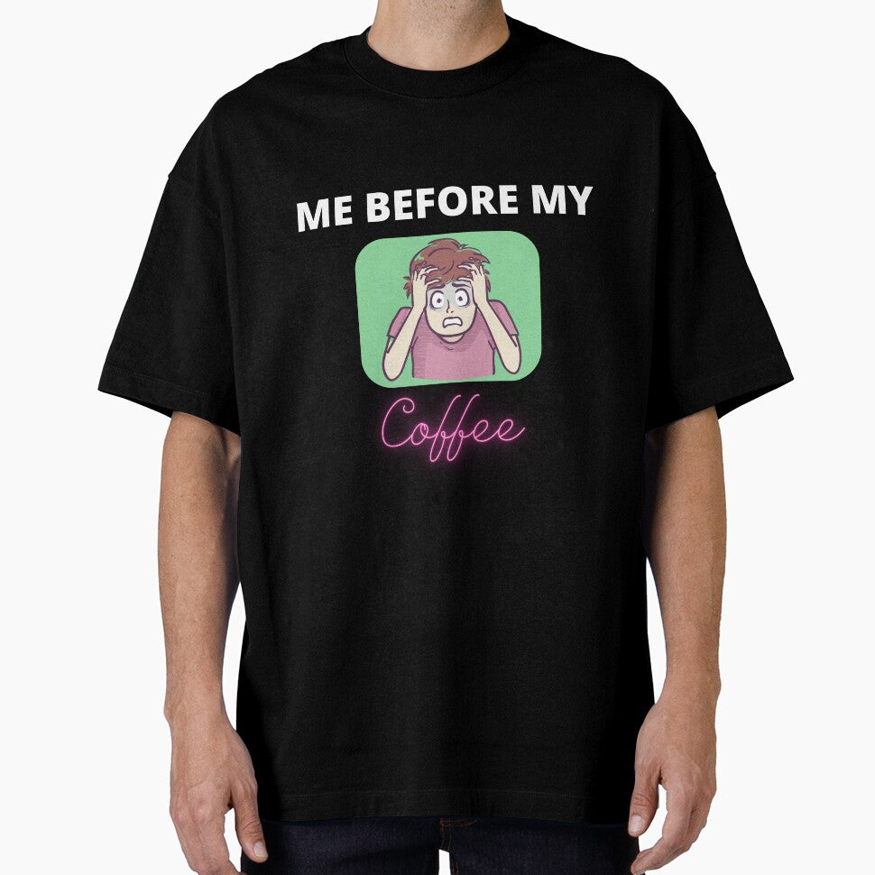 panic mode me before my coffee by Rahhal