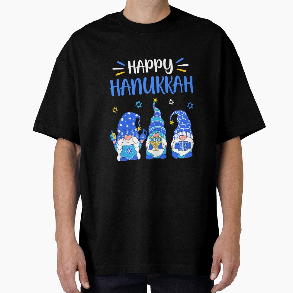 Happy Hanukkah Gnomeorah Dreidel by NeverLoseSF