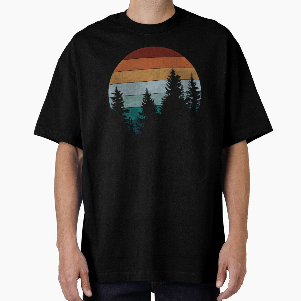 Retro Forest Sunset by GyngerGarza