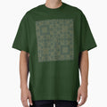 Autumnal Farmhouse Quilt in Tonal Green by YesterdayColl