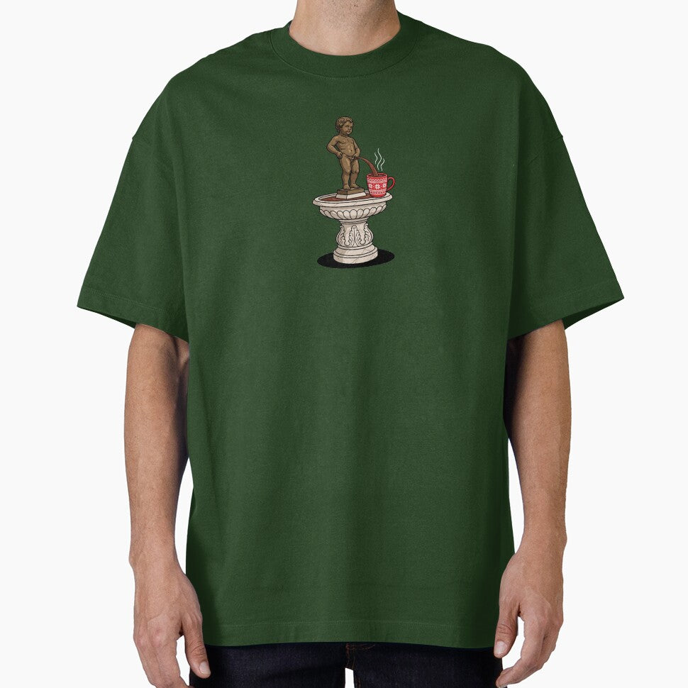 Manneken Pis Hot Chocolate Mug Christmas Pop Art by Rare By Hero