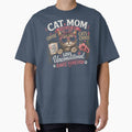 Cat Mom Fueled By Coffee Cats And Chaos Funny Tabby Cat Lover Design by Igrowlab254