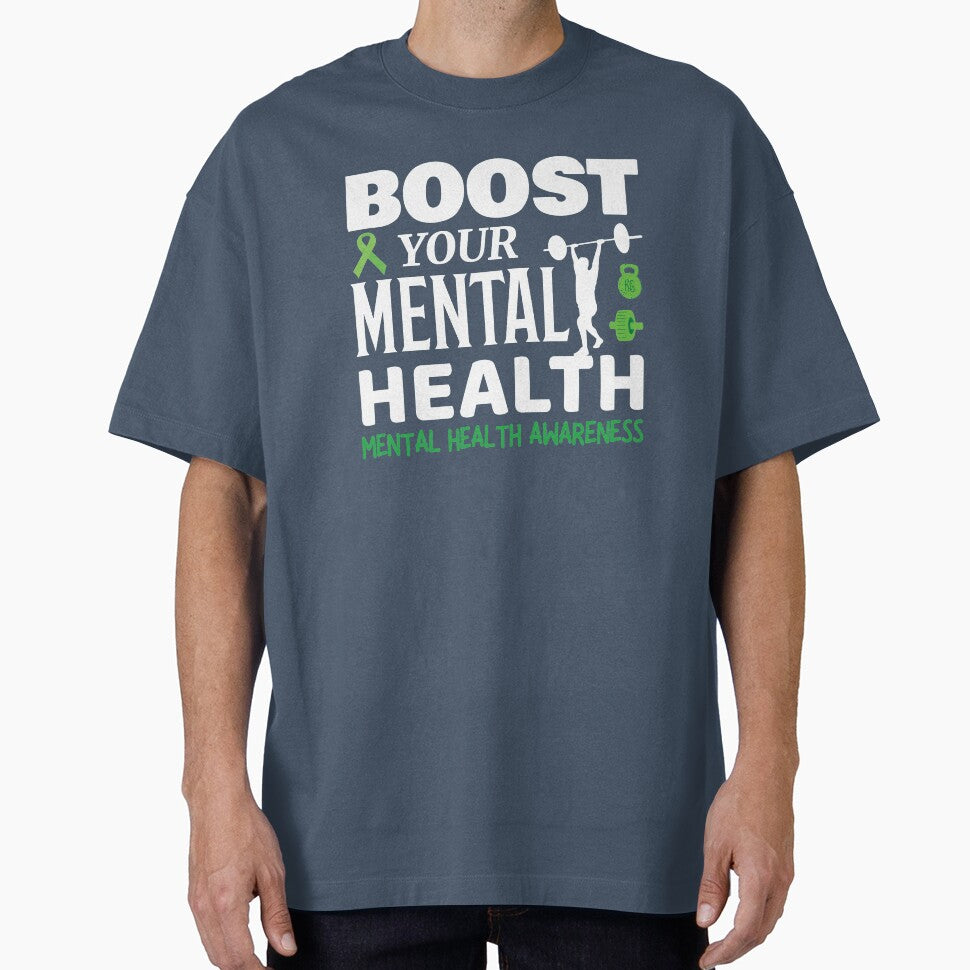 Boost Your Mental Health - Mental Health Awareness-White by OwlCanvas
