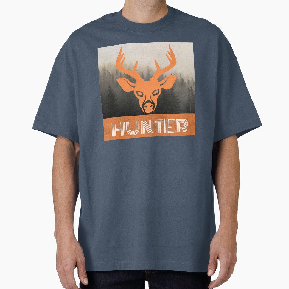Deer Hunter Retro Buck Hunting Orange by ravixxdesigns