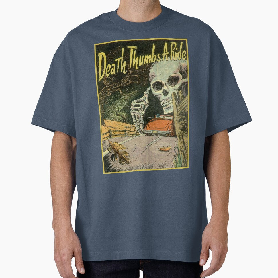 Vintage Death Thumbs Ride Retro Halloween Poster Gift by TheAplus