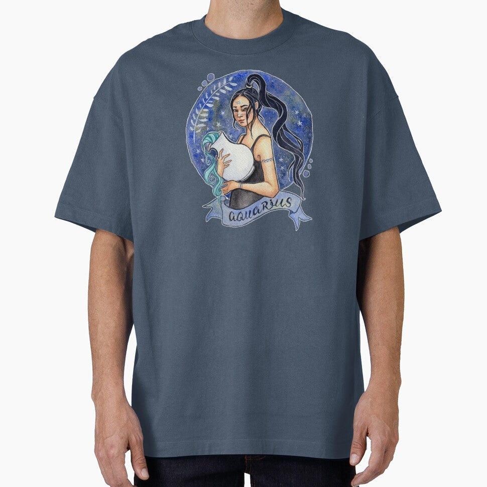 Aquarius Zodiac Sign Celestial Air Element Magic Art by esmavart