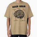 Hiker Brain - gear Up and conquer funny t-shirt by Gracjan Mikitin