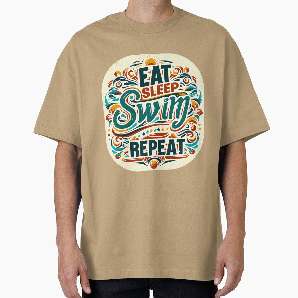Eat Sleep Kayak Repeat, typography by maxmaj