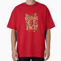 Resting Elf Face – Funny Retro Christmas Typography Holiday Design by FluffyCreative