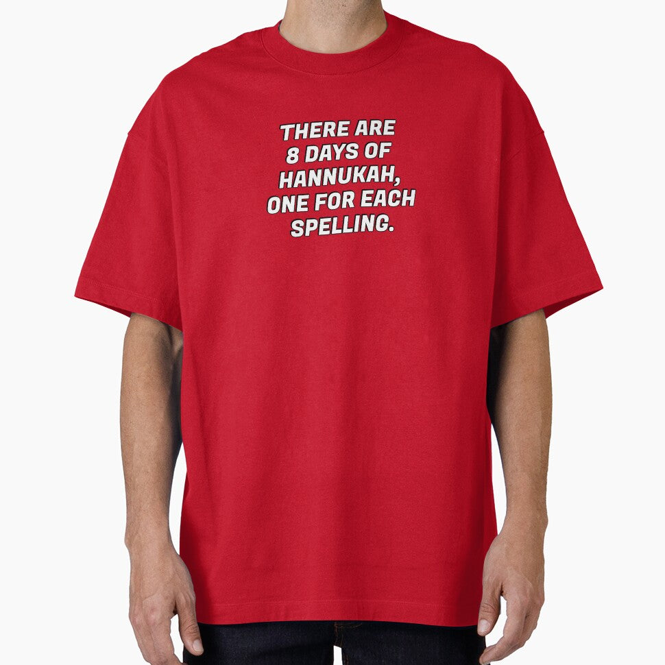 There are 8 days of Hanukkah, one for each spelling - funny Hanukkah by Inspirationmotivation