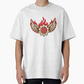 Winged Gear Flame Emblem – Speed and Power Vector Symbol by Alphakenon