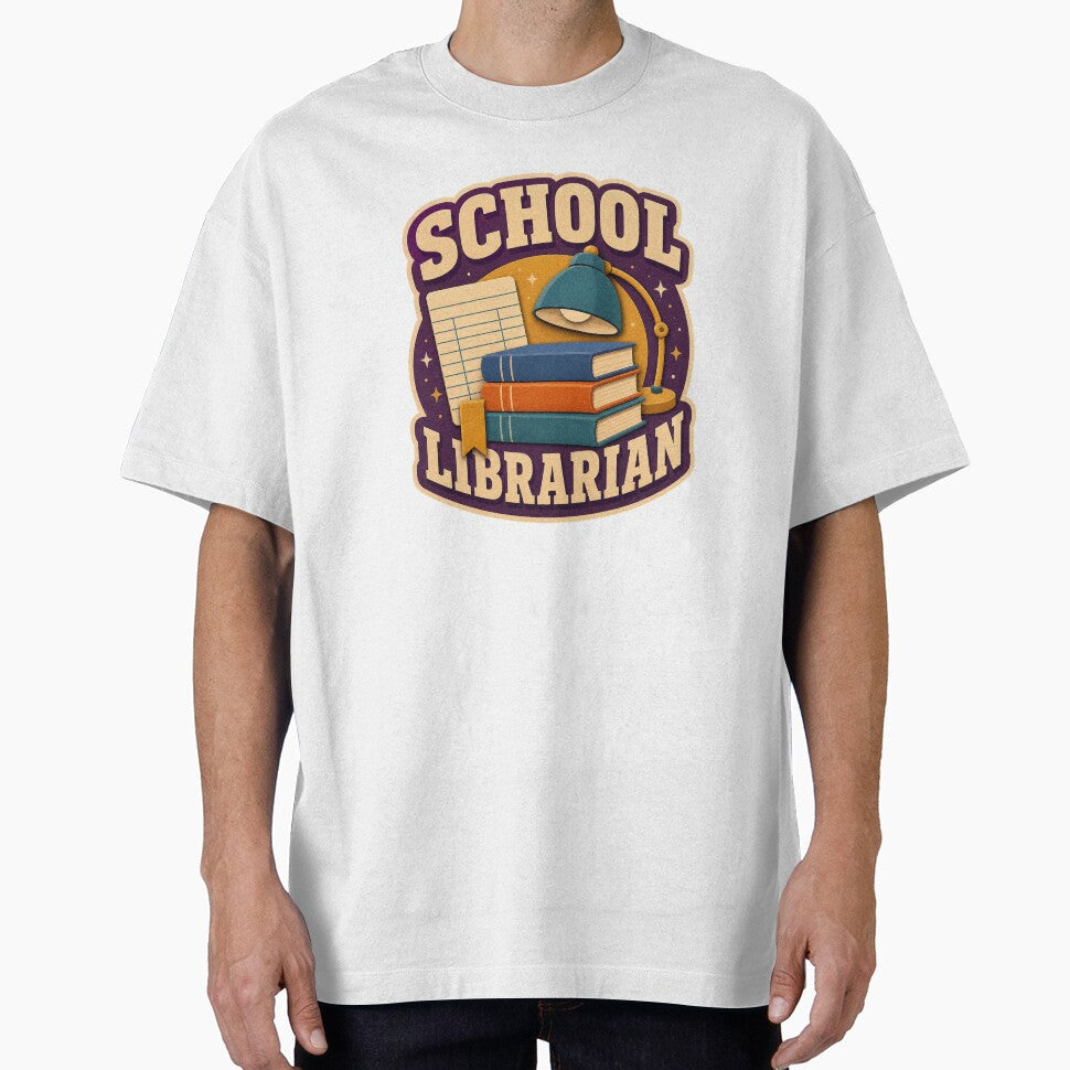 School Librarian Checkout Card Reading Badge by Freshloop Studio | Whimsical Vintage Art