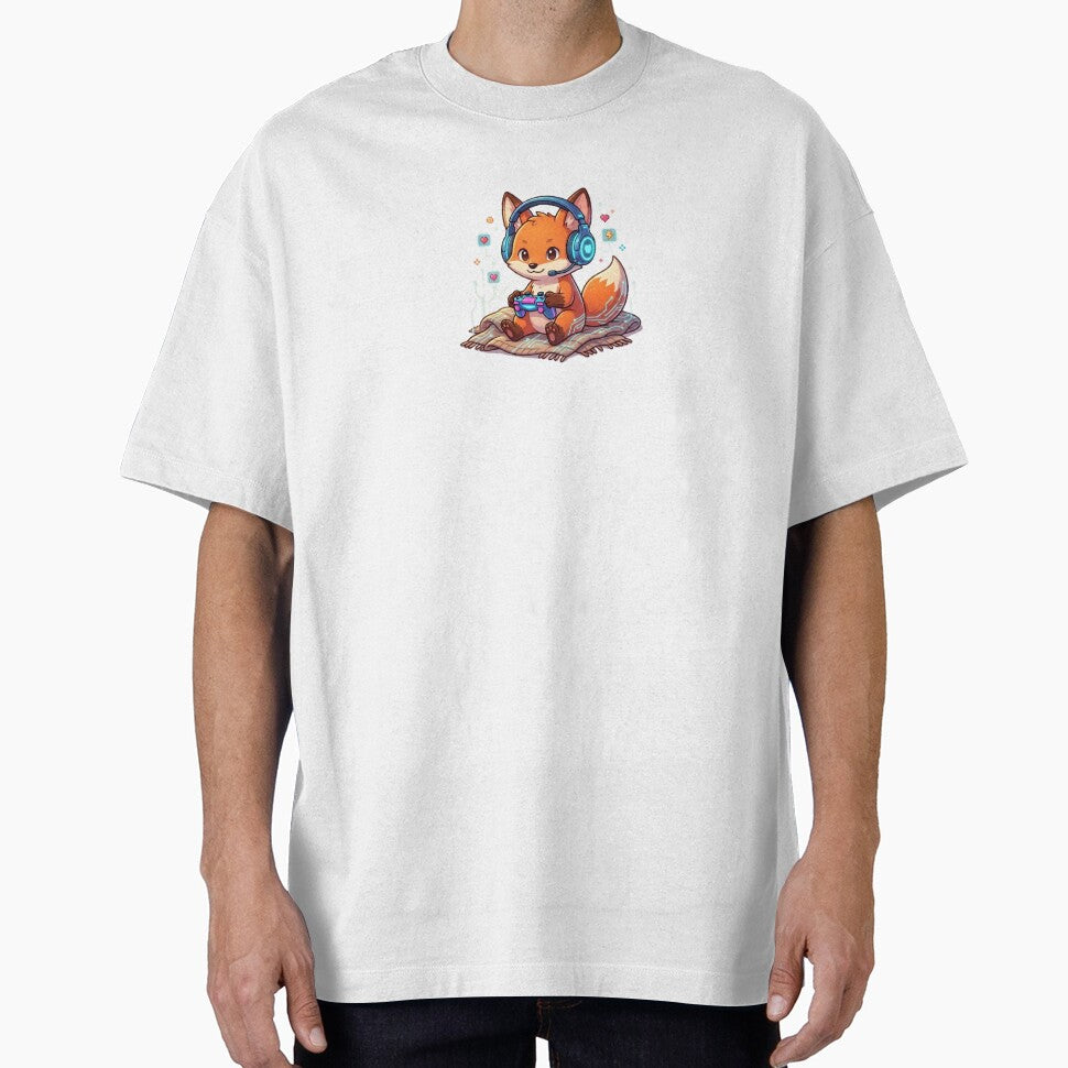 ​Cozy Gamer Fox - Cute Gaming Aesthetic Mascot by printozaShop⭐️⭐️⭐️⭐️