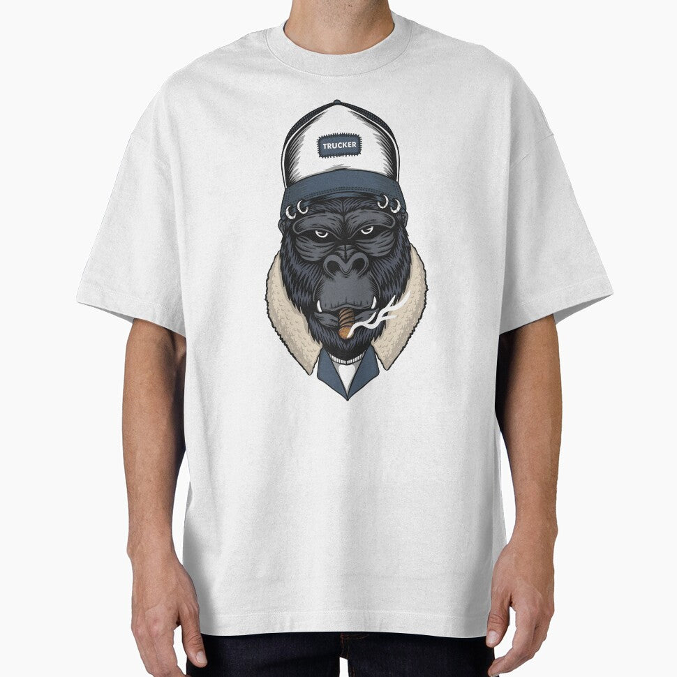 Gorilla head trucker by sevenforArt