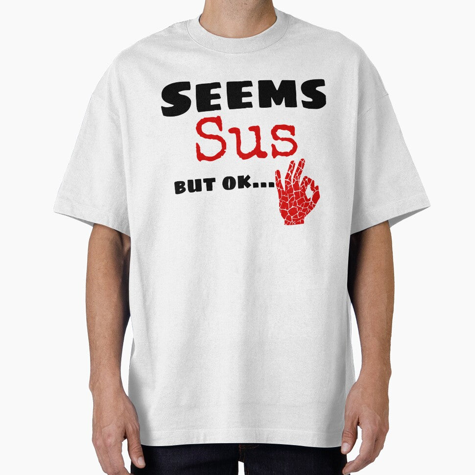Seems sus, true crime gifts, gift for true crime fans by FACELESS MONKEY