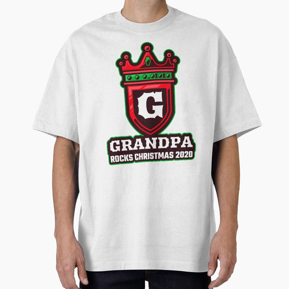Grandpa Rocks Christmas 2020 Grandparent Christmas Gift and Family Holiday Tshirts2020 by GmolahUnlimited
