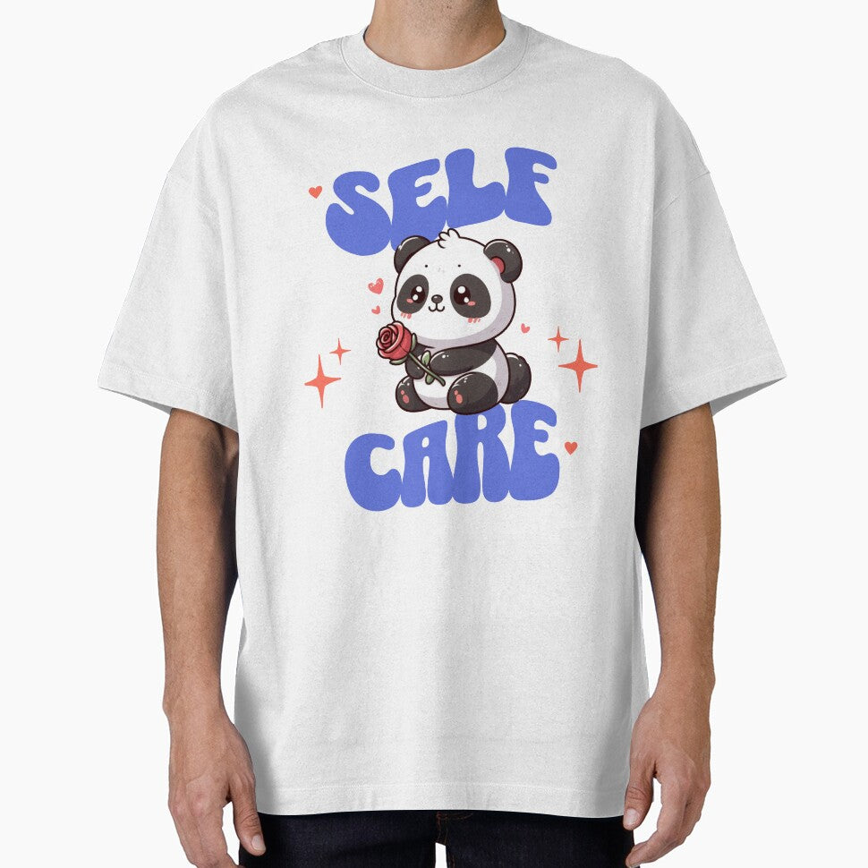 self care american traditional rose Panda by LemuellTrends