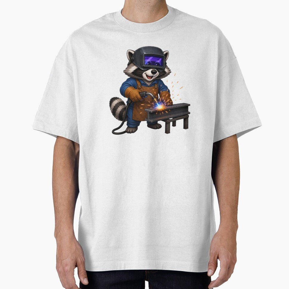 Raccoon welder by Gokuxtreme