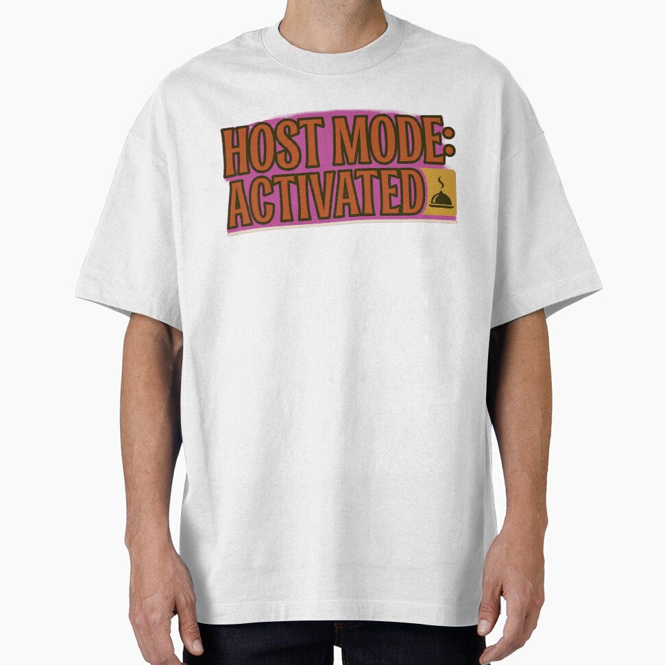 Host Mode Activated Friendsgiving Funny Typography Sticker by Ninjacatoff