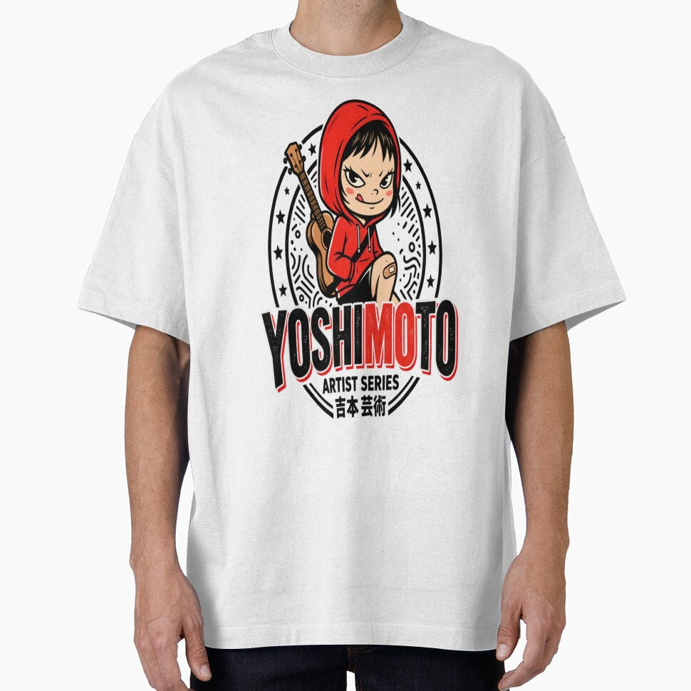 Unabomber Inspired Retro Cartoon Guitarist Design – Yoshimoto Style by ActionForge