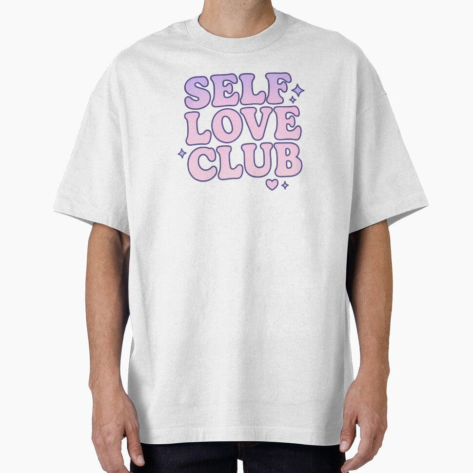 Self-Love Club – Pastel Bubble Letter Sticker / Shirt / Mug by InspireHerTribe