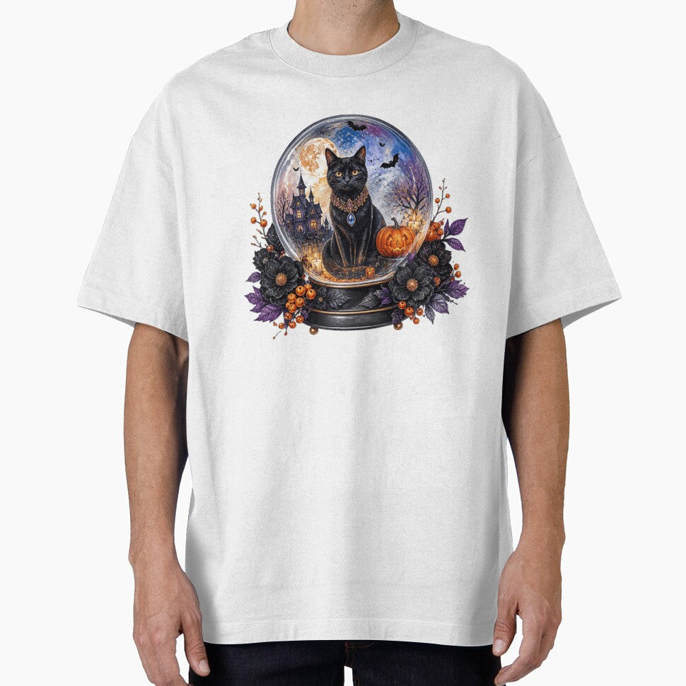 Black Cat Halloween Globe by VFWChuck