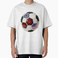 Painted International Flags Soccer Ball Art by Gallery-yuuna