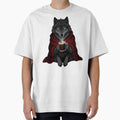 Gothic Cozy Wolf with Cocoa and Fireplace Glow by IllumeInk
