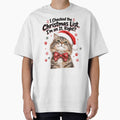 Funny Christmas Cat Santa Hat I Checked The Christmas List Im On It Right Gift by Everly Ink Co.