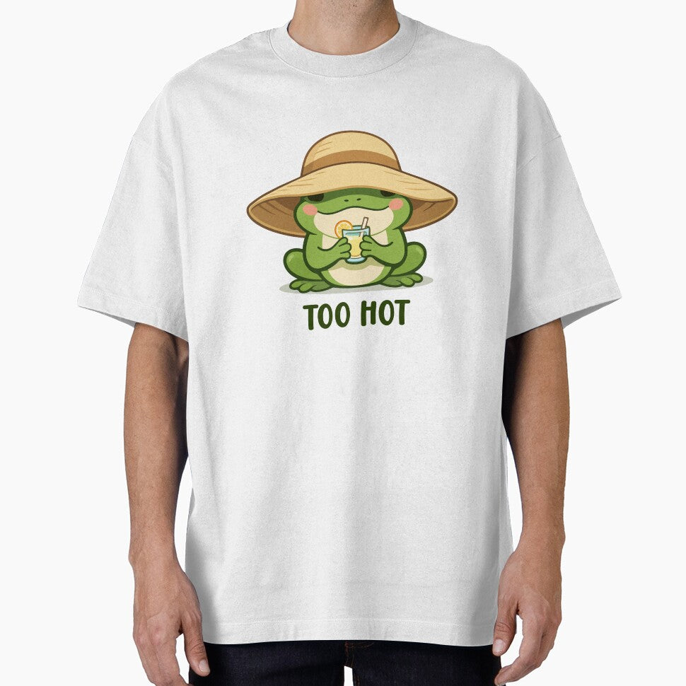Funny Frog Cartoon Drinking Lemonade Summer Heat by stylishdzign