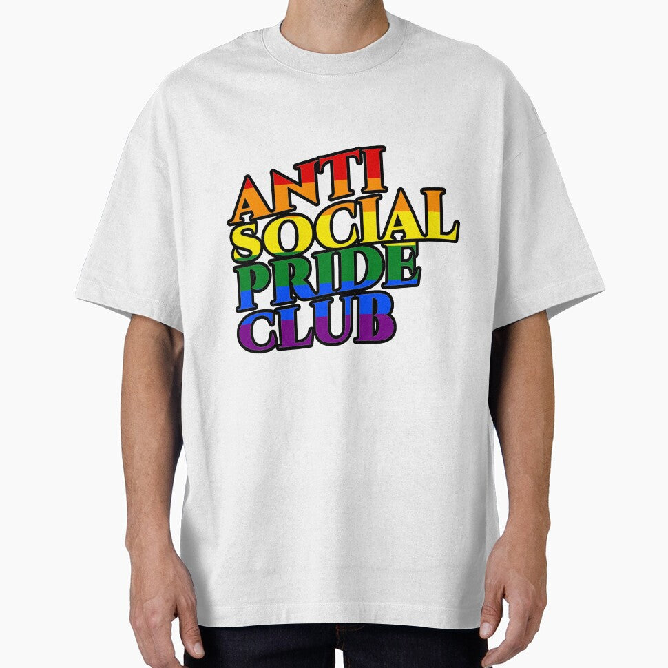 Anti Social Pride Club Gay Pride Flag by FunnyGayGuy