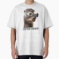 Otter Chaos Funny Angry Otter by RockFireMerch