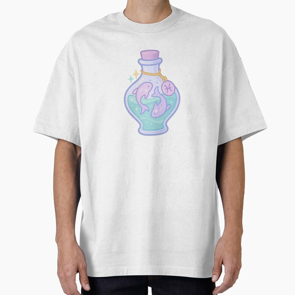 Pisces Spell Bottle | Cute Zodiac Sticker | Cute Astrology Art | Pisces Aesthetic | Zodiac Art by HerDreamCodes
