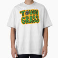 Retro "Touch Grass" Daisy Flower by Be-bored