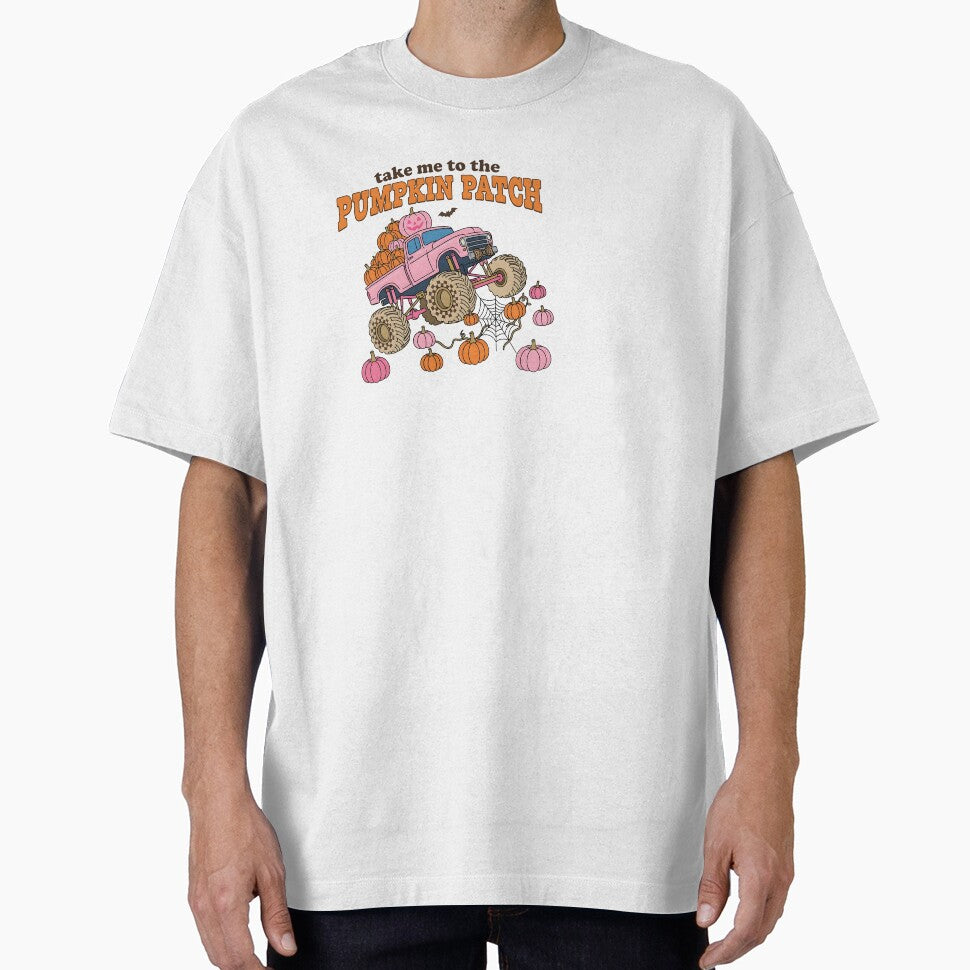 Pink Monster Truck Pumpkin Patch Girls Fall by KroghDs