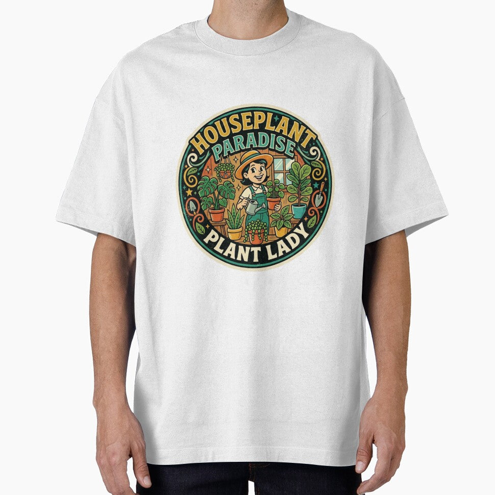 Houseplant Paradise Plant Lady Vintage Gardening Retro Badge by lovepower